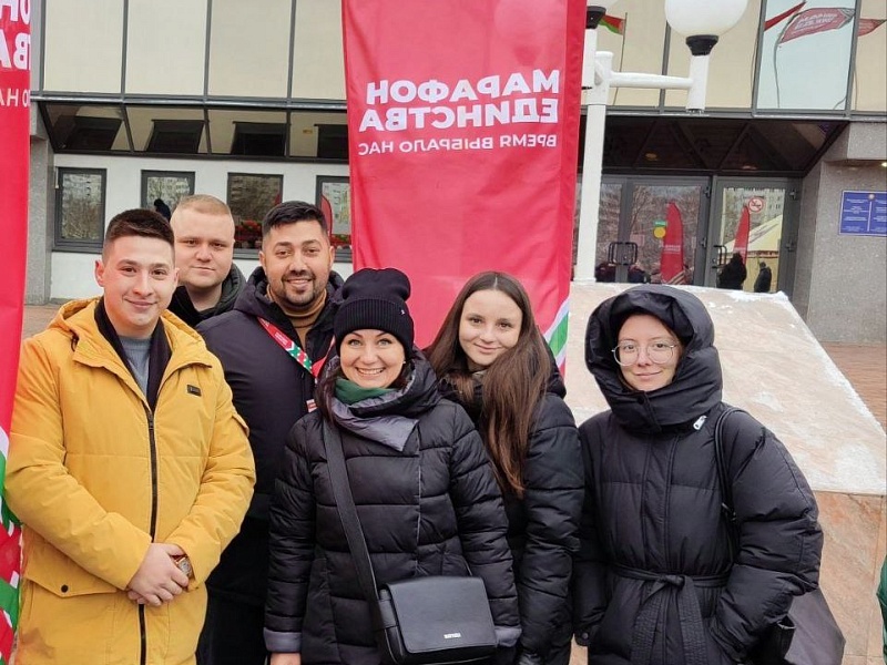 Лифтосроители активные участники мероприятий в рамках "Марафона единства"