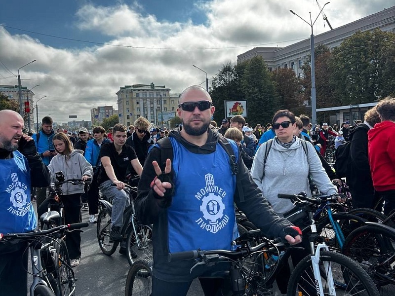 В ритме с городом — «Могилевлифтмаш» на большом велопробеге!