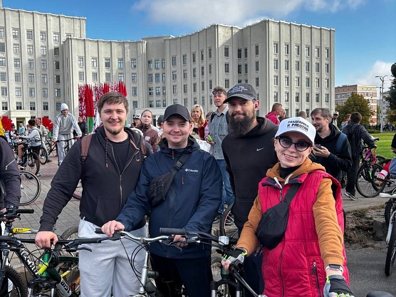 В ритме с городом — «Могилевлифтмаш» на большом велопробеге!