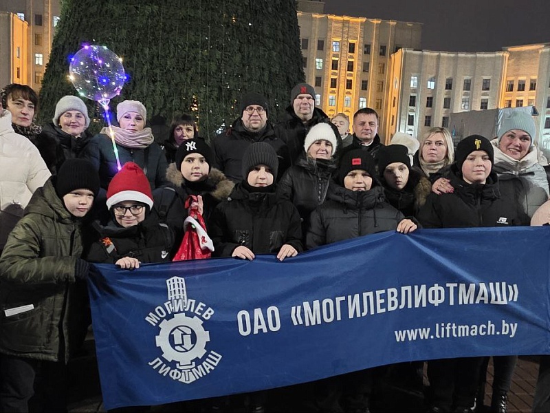 Главная елка Могилевской области засияла множеством праздничных огней