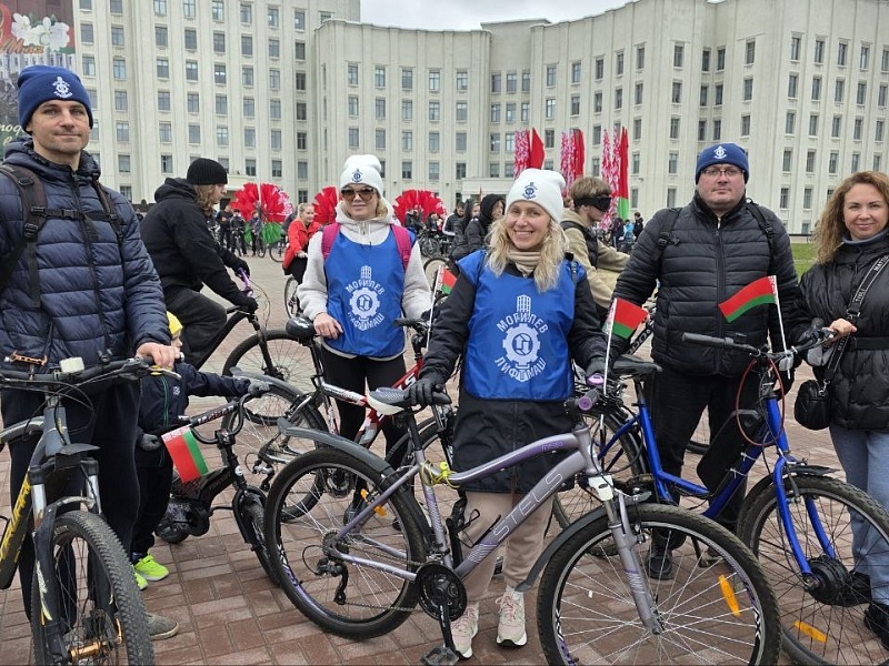 В ЕДИНОМ РИТМЕ С ГОРОДОМ: «МОГИЛЕВЛИФТМАШ» НА БОЛЬШОМ ВЕЛОПРОБЕГЕ!